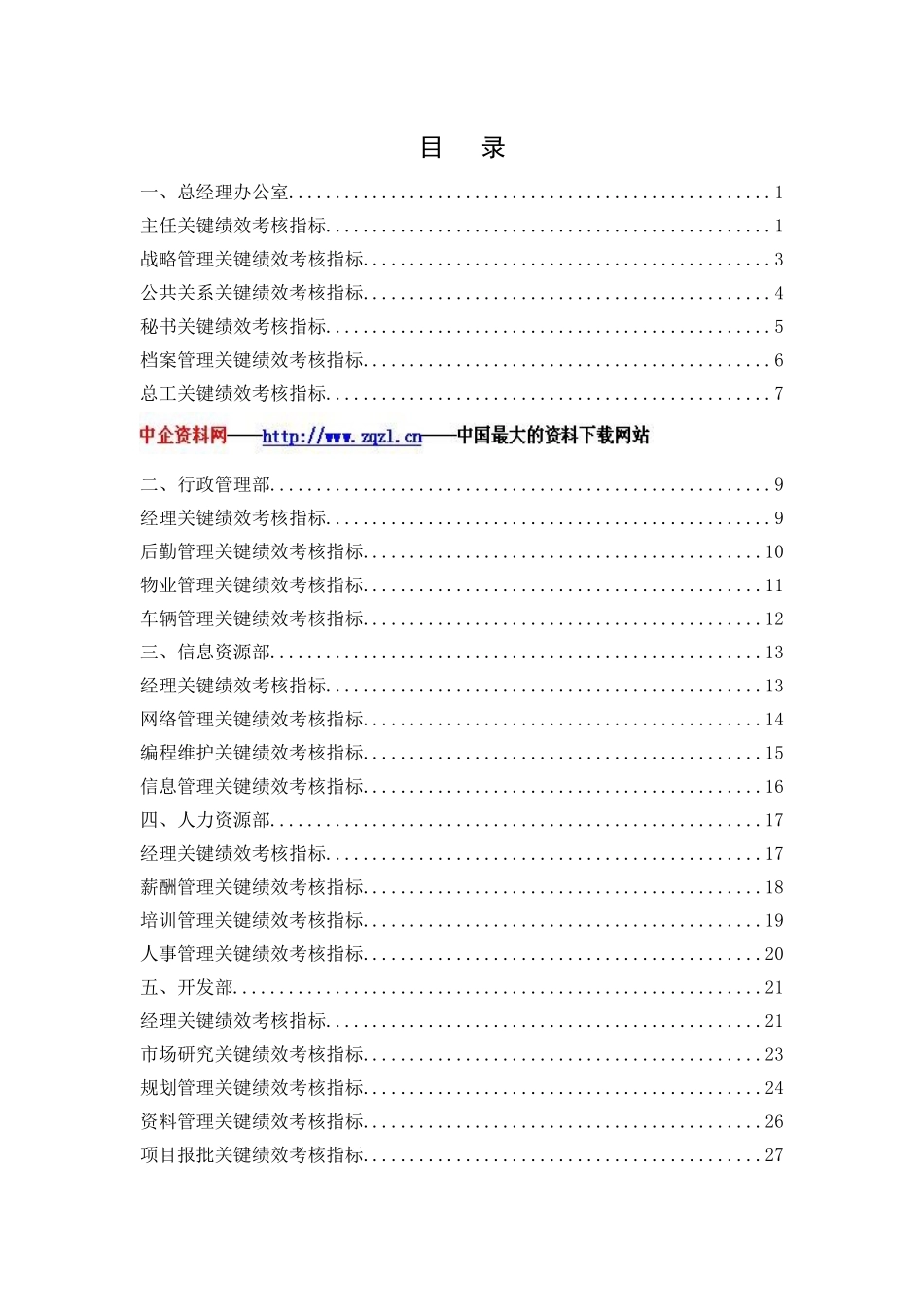某咨询为某公司做的关键绩效考核指标（DOC55页）_第2页