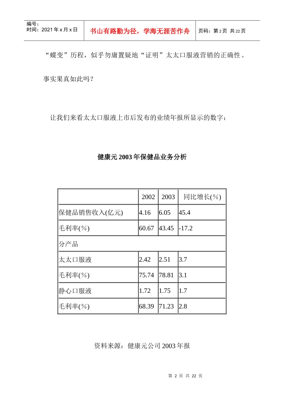 某口服液的品牌迷途_第2页