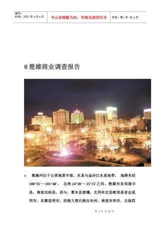 某商业地产调查报告