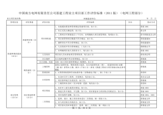 某公司项目管理及工作评价管理知识标准
