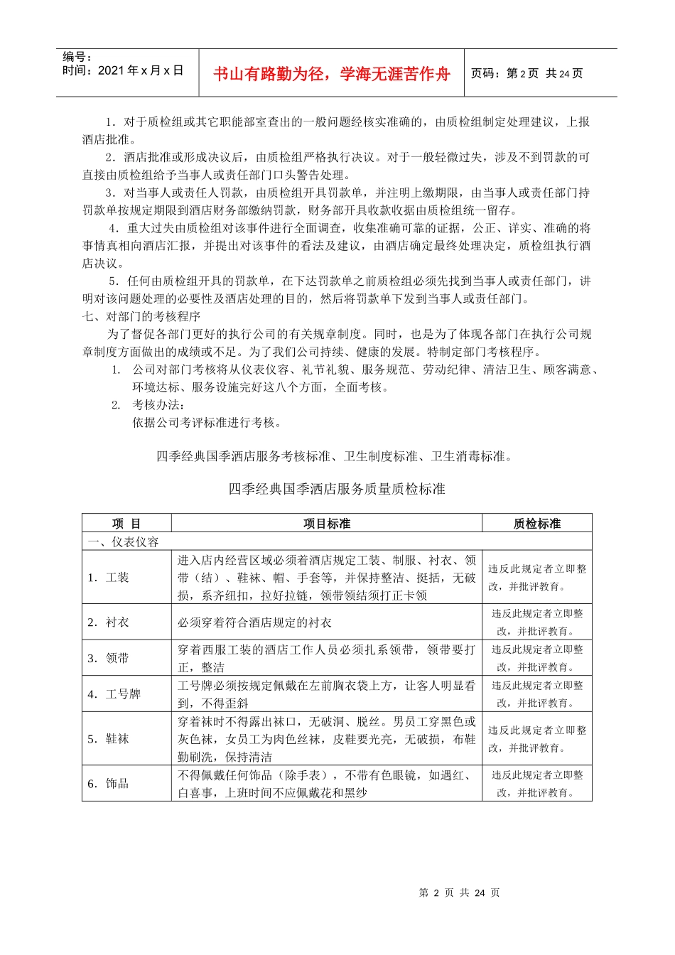 某国际洒店质检与处理程序_第2页