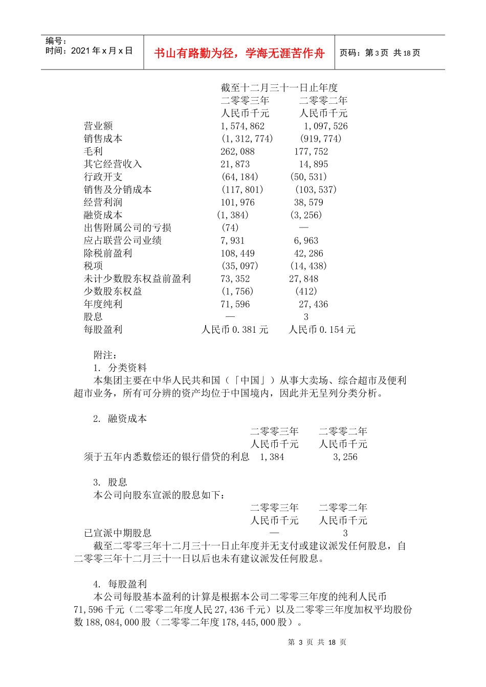 某商业集团股份公司年度报告_第3页