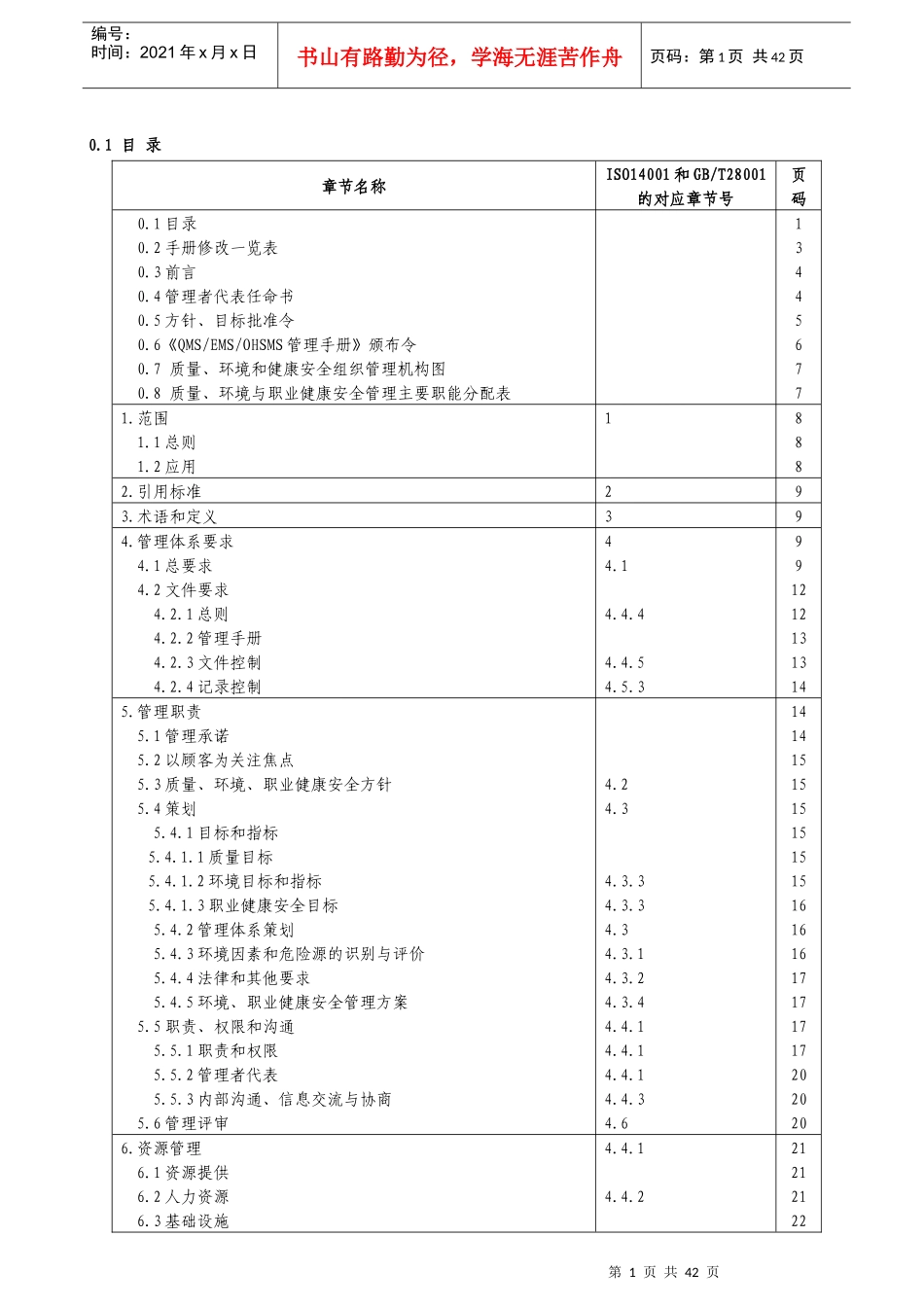 某地产物业QMS、EMS、OHSMS管理手册_第1页