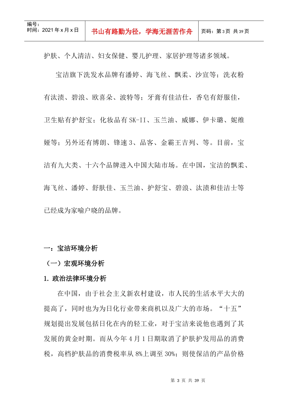 某品牌战略分析报告_第3页