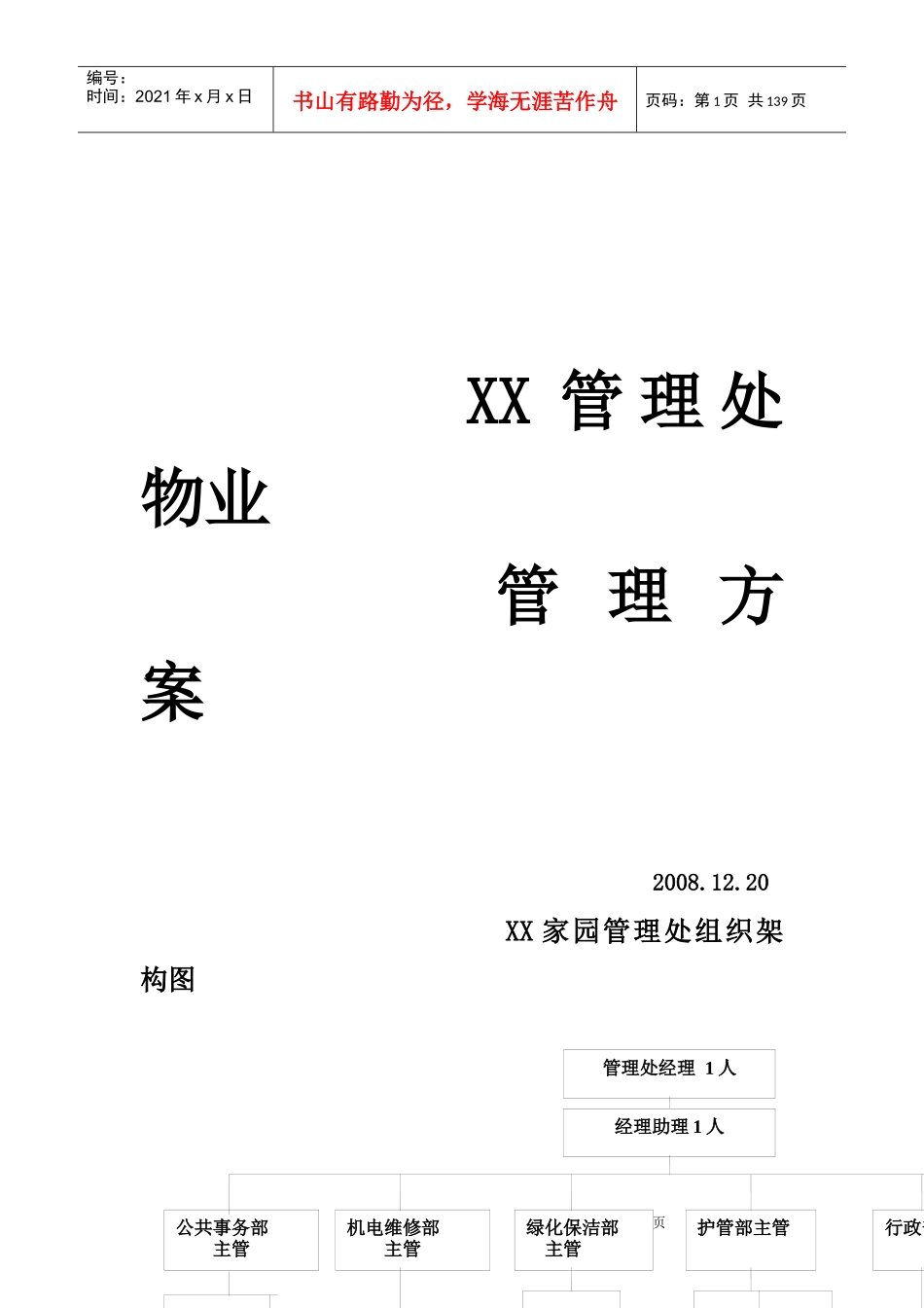 某地产公司物业管理咨询报告_第1页
