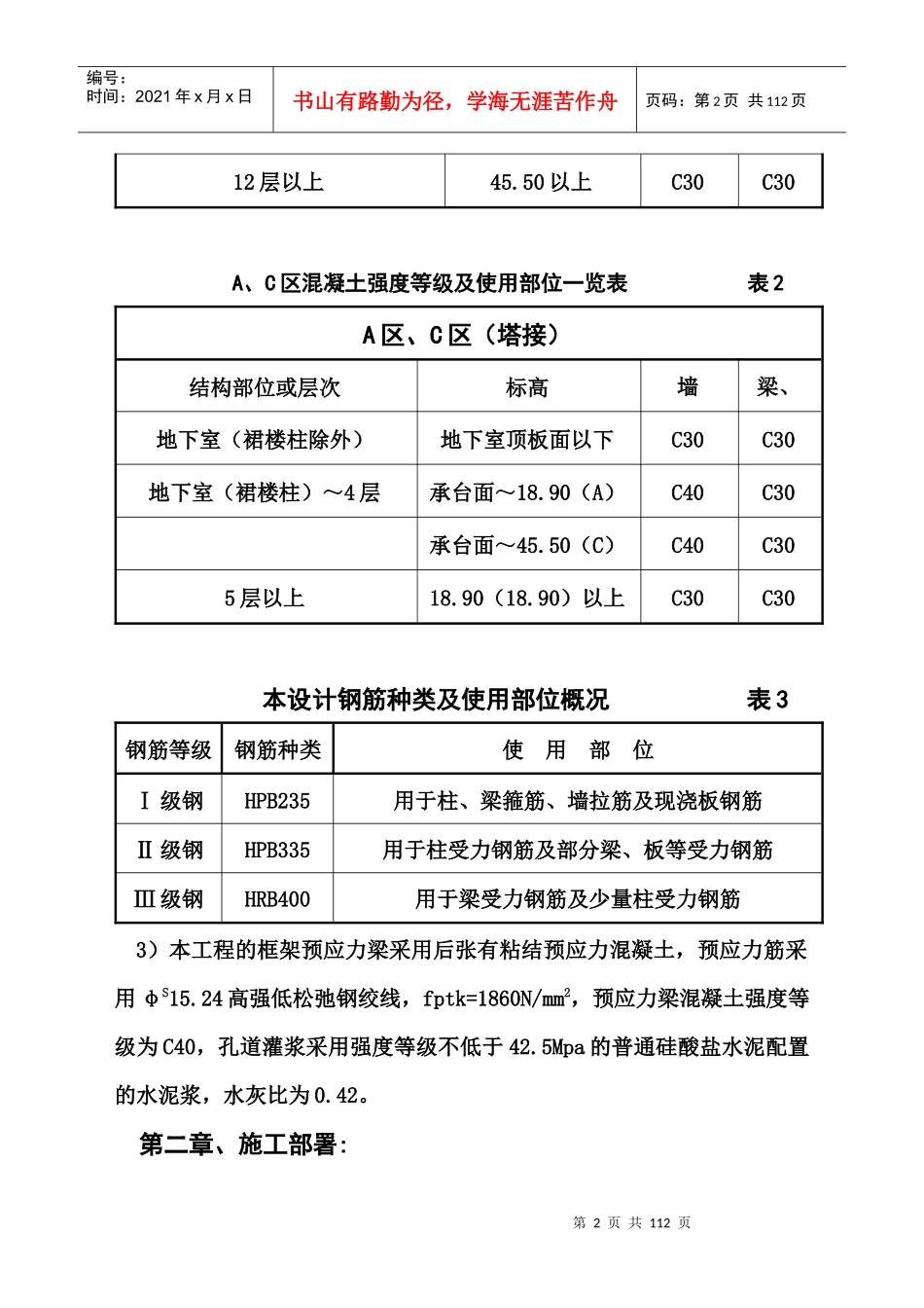 某大厦及综合楼施工组织设计_第2页