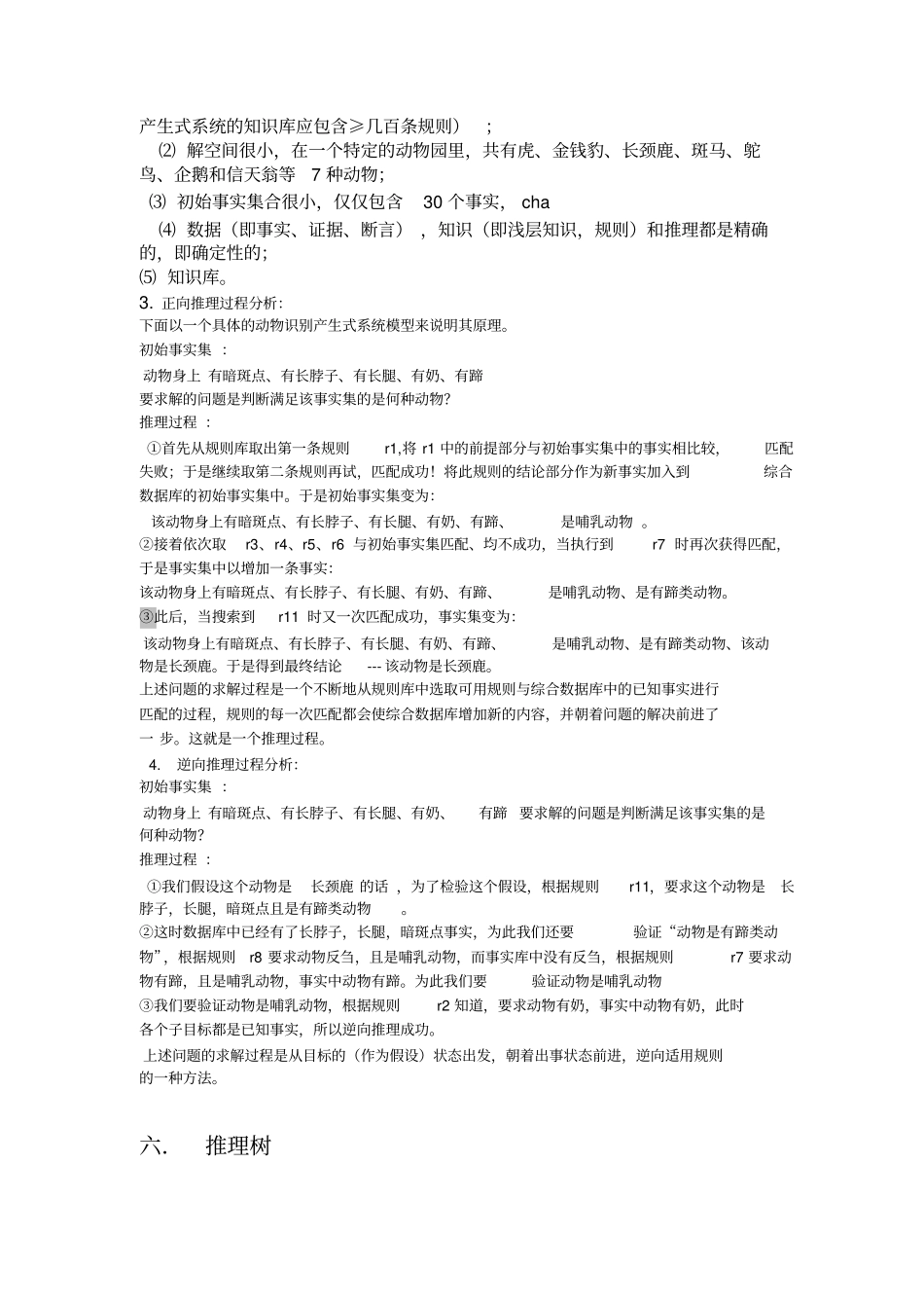 人工智能-基于规则的动物识别专家系统_第3页