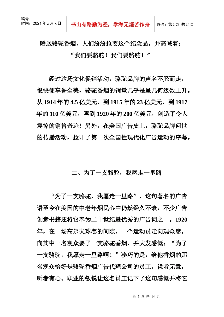 某品牌的传播策略及促销技巧_第3页