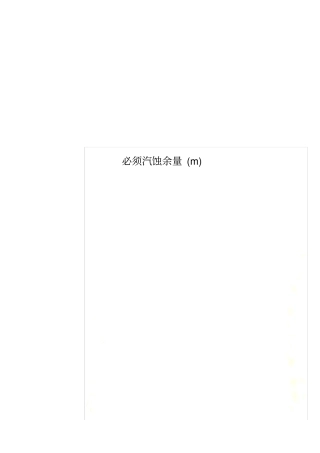 必须汽蚀余量(m)