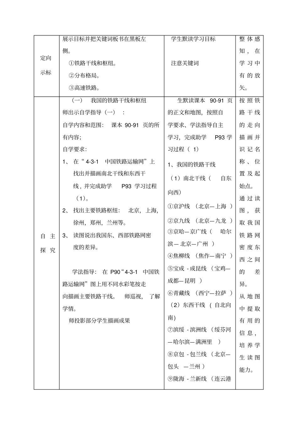 八年级地理上册4.3合理发展交通运输教案(新版)商务星球版_第3页