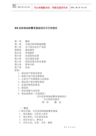 某县基地项目可行性报告