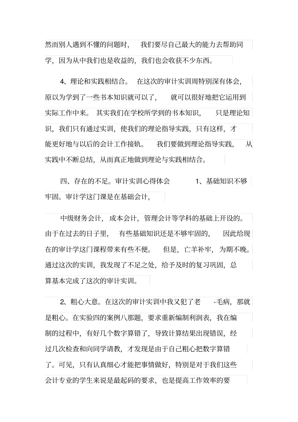 审计综合实训心得体会3篇_第3页