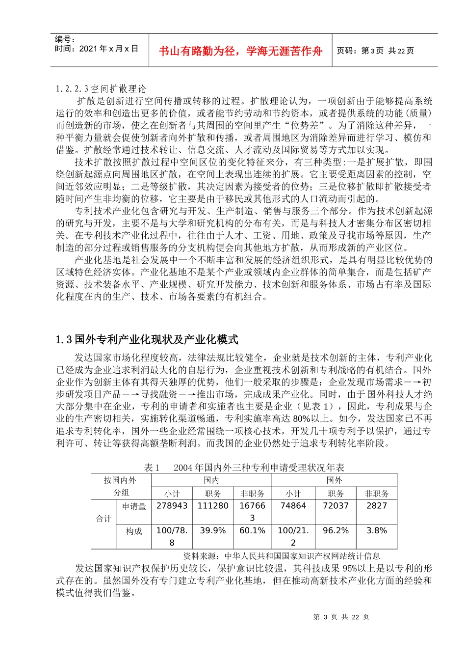 某市专利项目产业化基地建设可行性研究_第3页