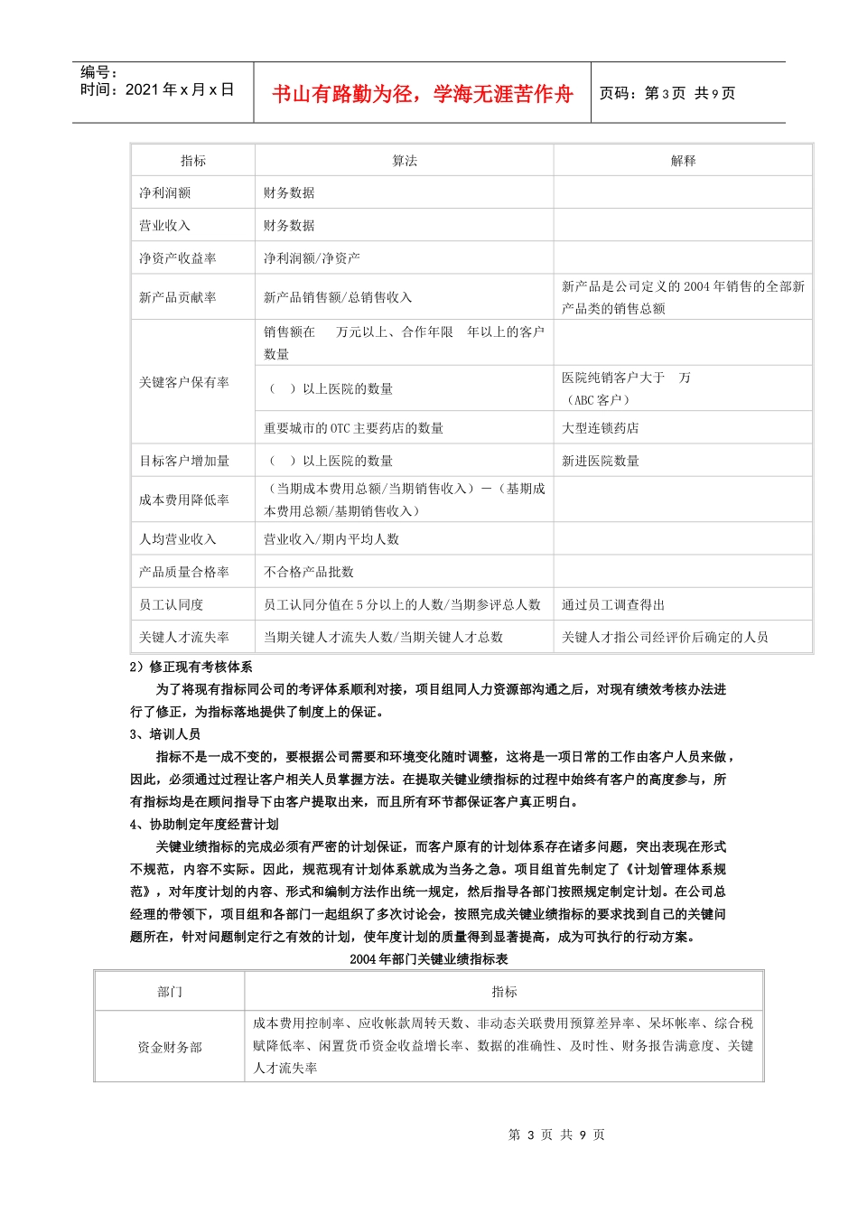 某大型医药企业KPI提取案例_第3页