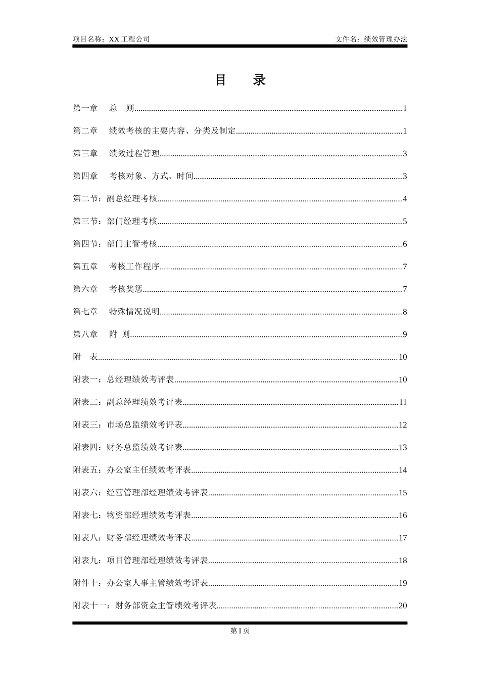 某工程公司绩效管理办法_第3页