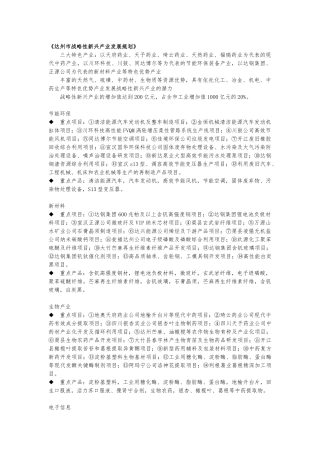 某市战略性新兴产业发展规划