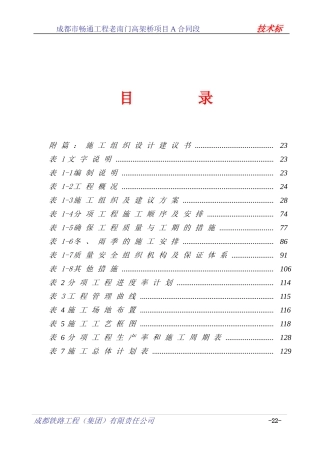 某市畅通工程老南门高架桥项目技术标