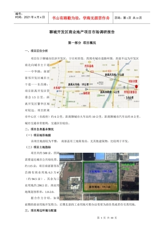 某开发区项目调研报告