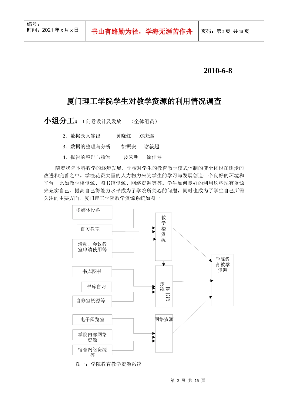某学院学生教学资源利用情况调查报告_第2页
