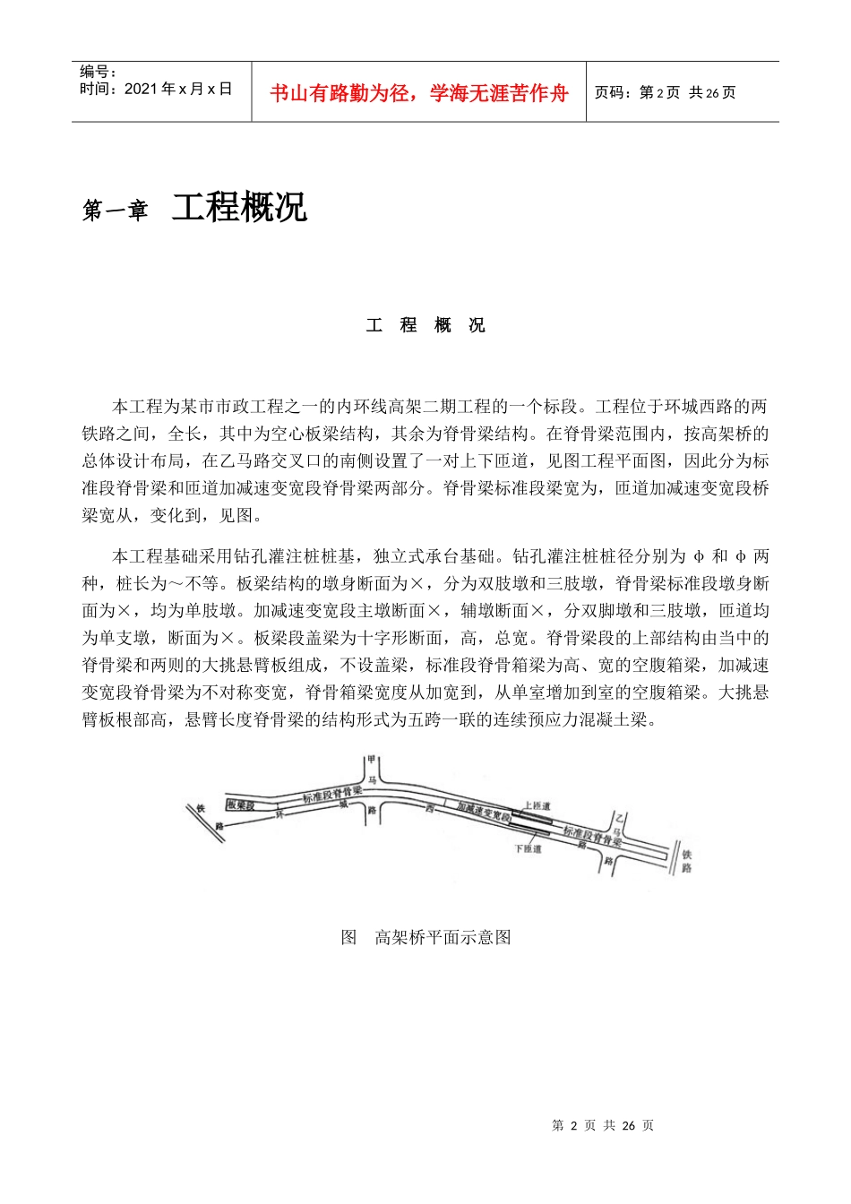 某市高架二期桥施工组织设计方案_第2页