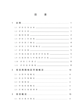 某开发区污水处理行业报告书