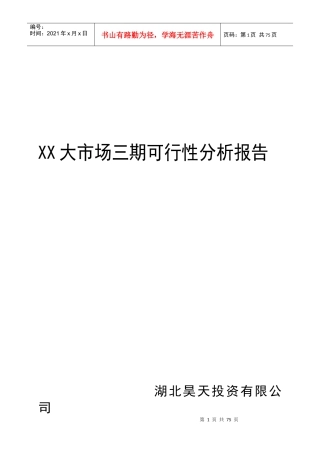 某建材城项目商业计划书