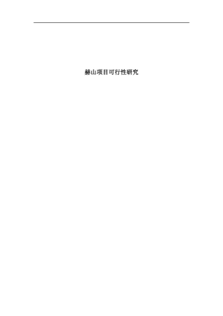 某房产项目可行性研究