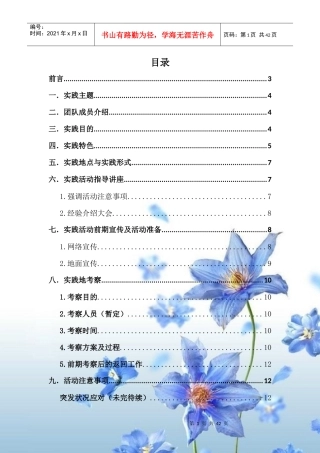 某大学赴辽宁省葫芦岛市暑期实践策划书