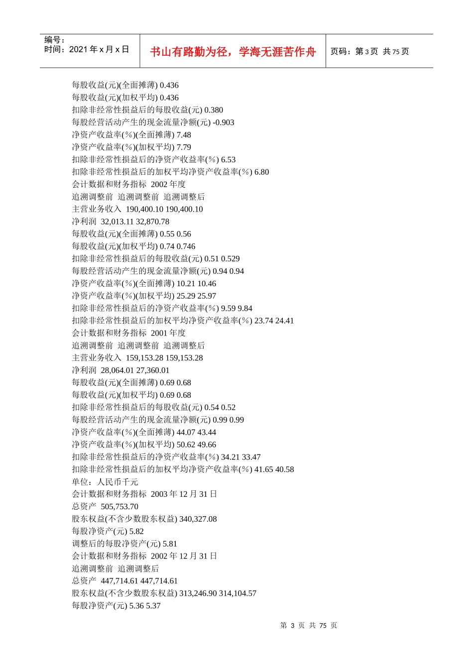 某工程股份有限公司年度报告书_第3页