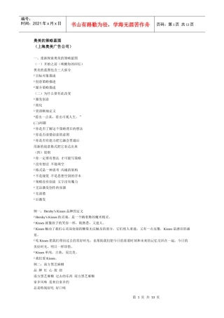 某广告公司策略蓝图