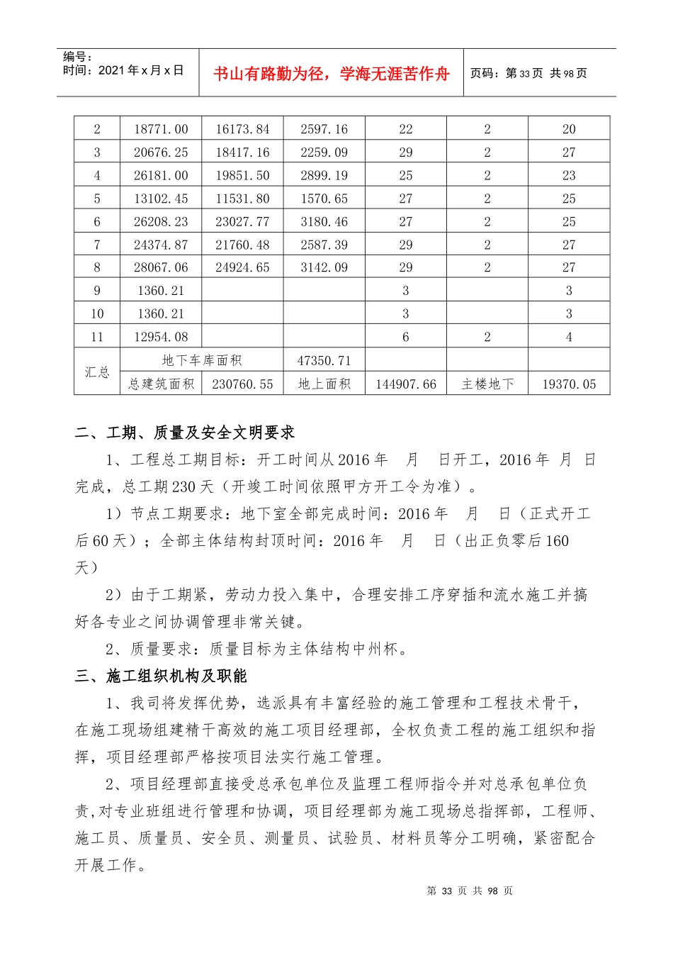 某安置区二期劳务分包施工组织设计_第3页