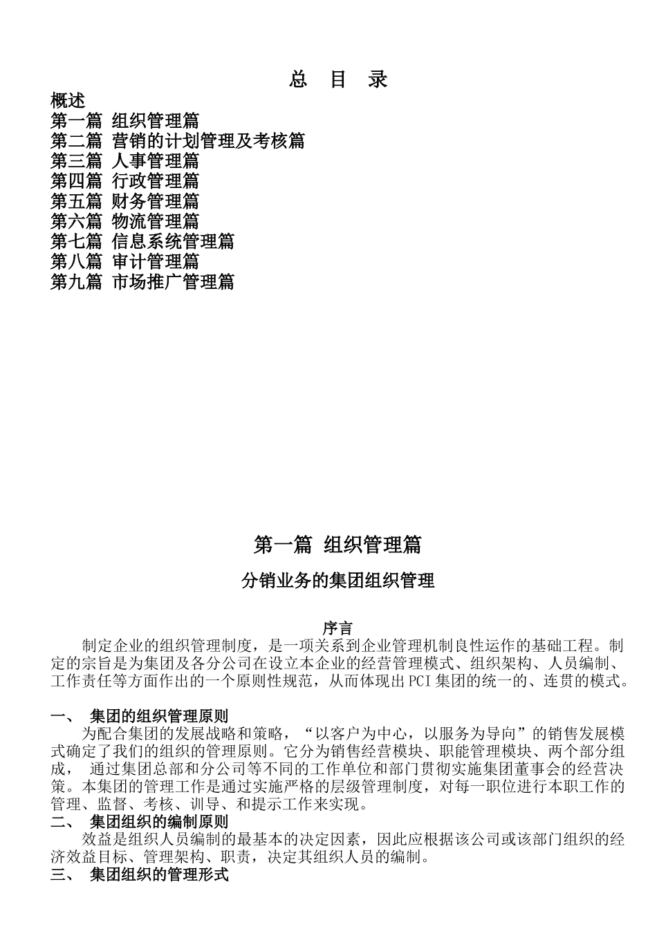 某大型集团管理手册_第1页