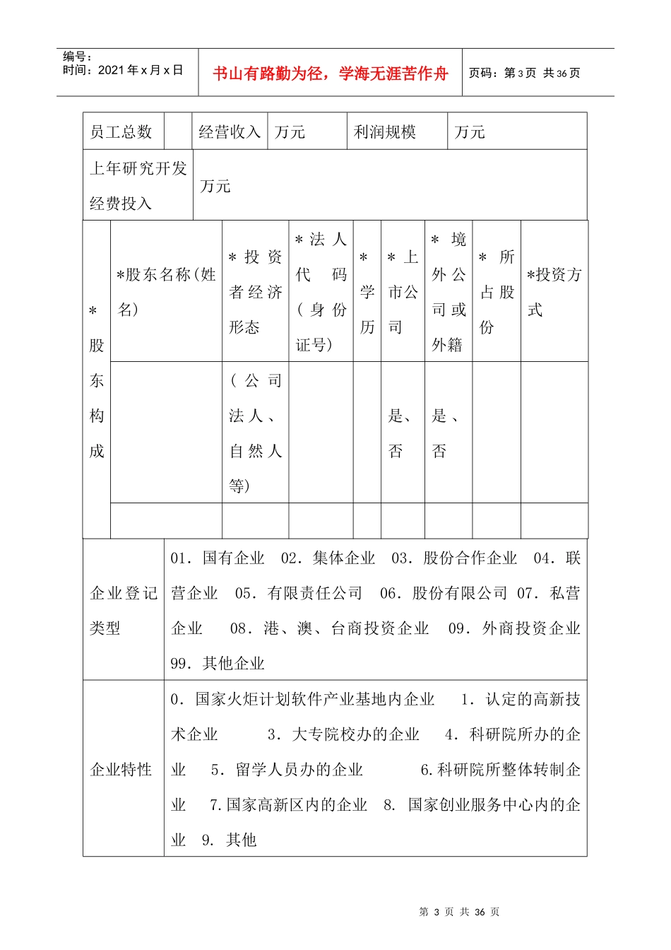 某市科技型中小企业技术基金项目申报书_第3页