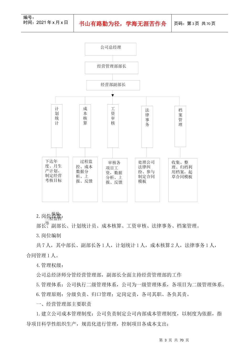 某建设有限责任公司经营管理部工作内容_第3页