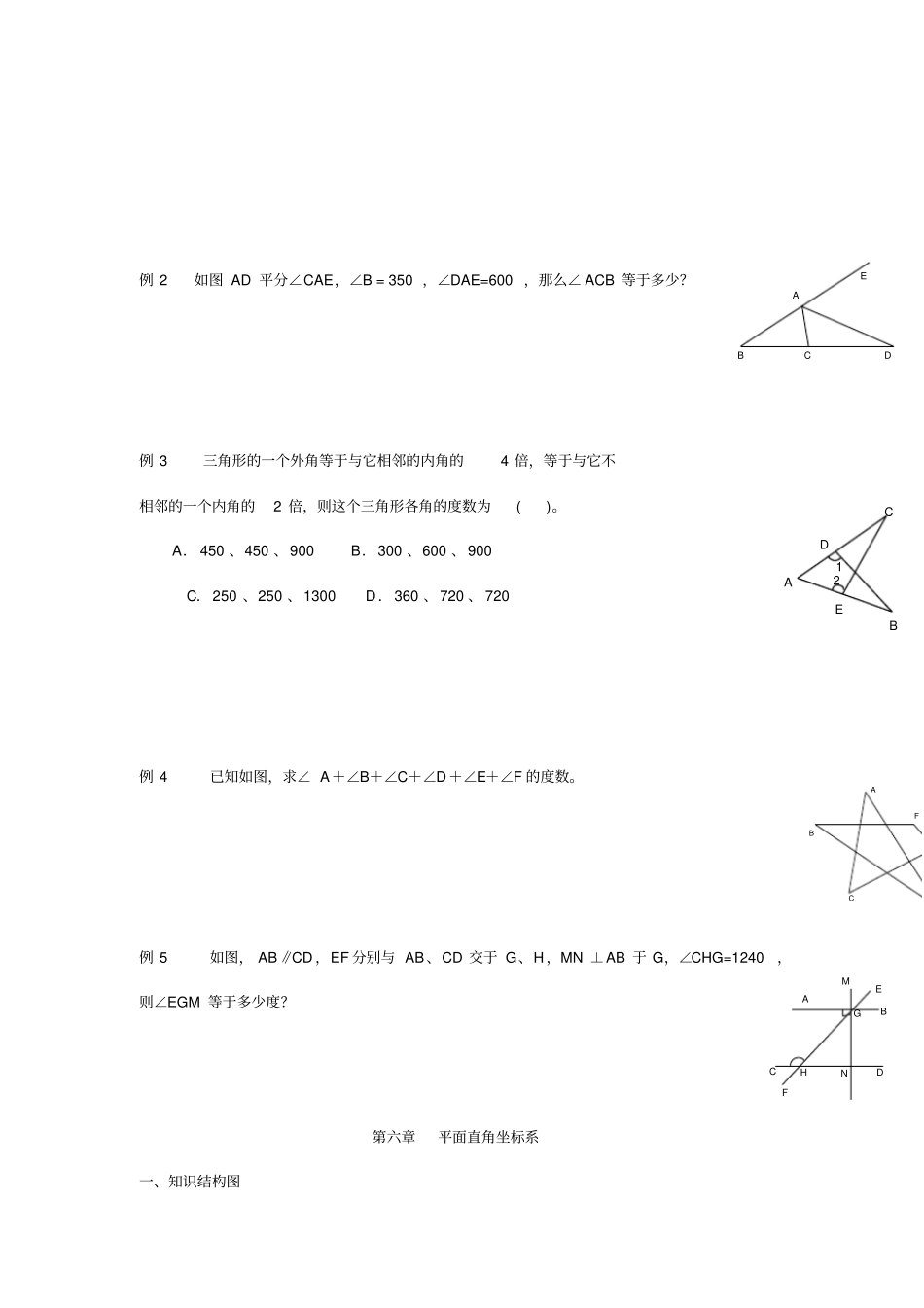 人教版初一下学期数学知识框架及知识点总结_第3页