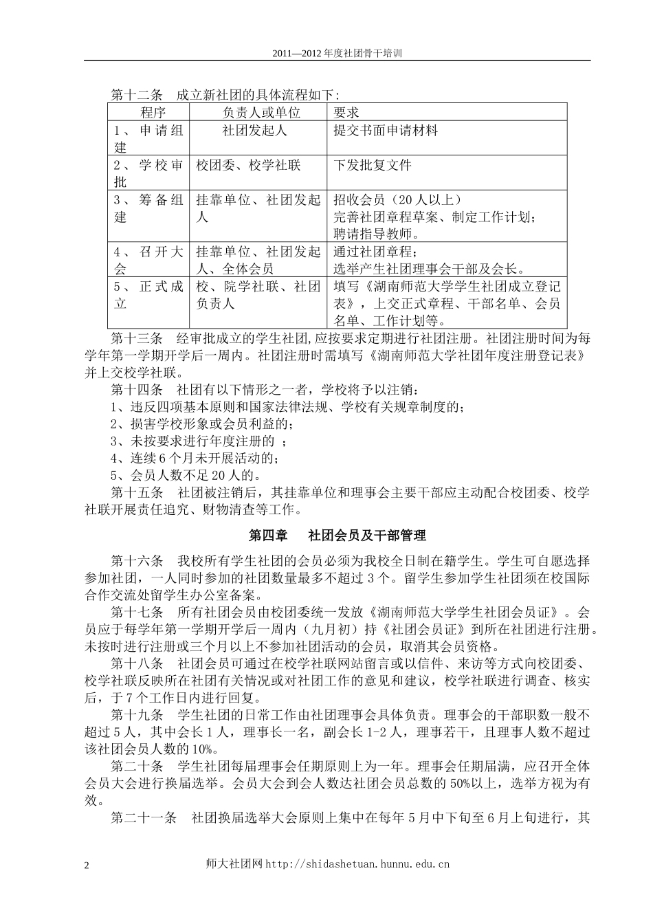 某师范大学学生社团管理条例_第2页
