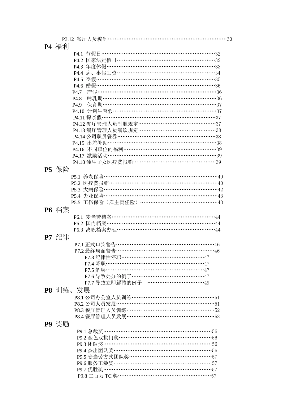 某快餐企业管理手册_第3页