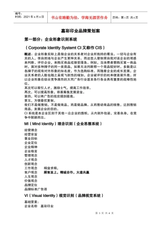 某广告公司策划案