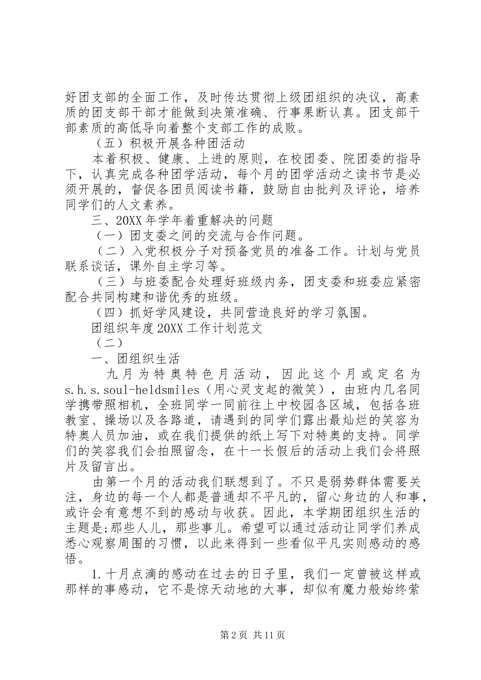 团组织年度工作计划范文_第2页