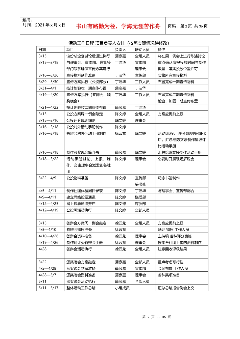 某年星级社团评比总企划_第2页