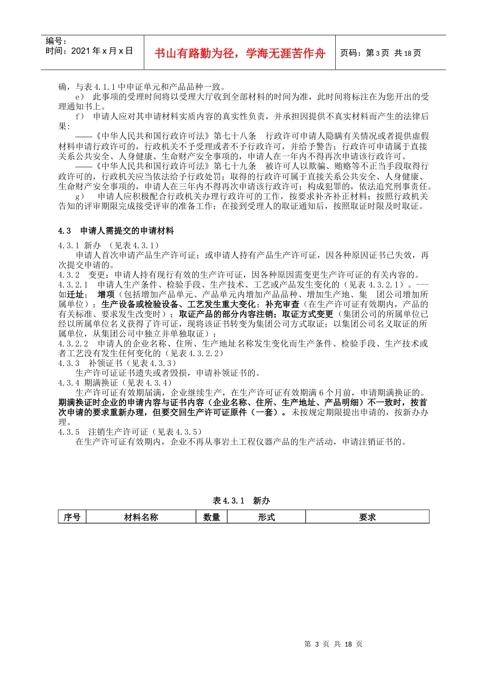 某工业产品生产许可证受理工作标准_第3页