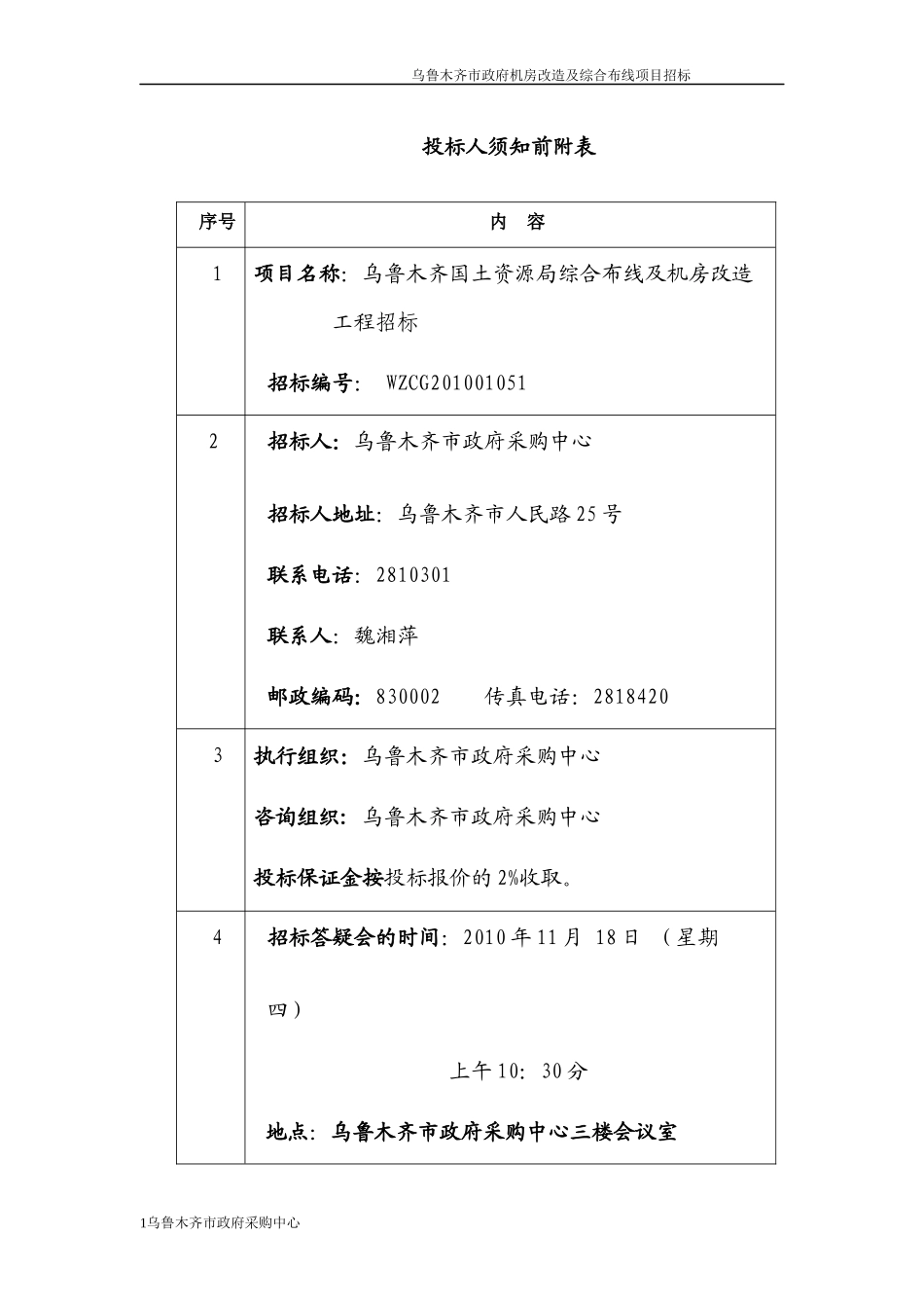 某市政府机房改造及综合布线项目招标_第2页