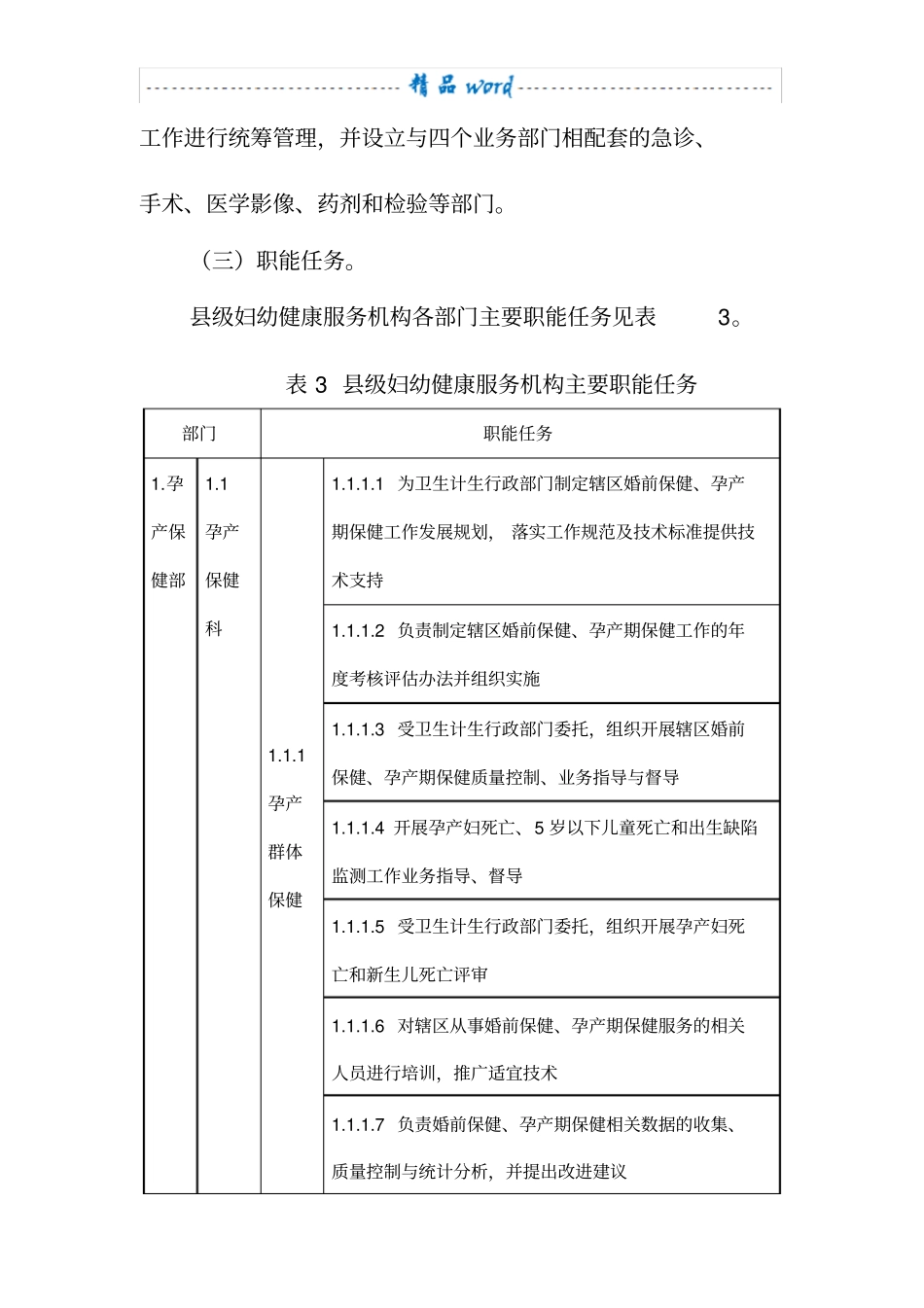 县级妇幼健康服务机构业务部门设置指南_第3页