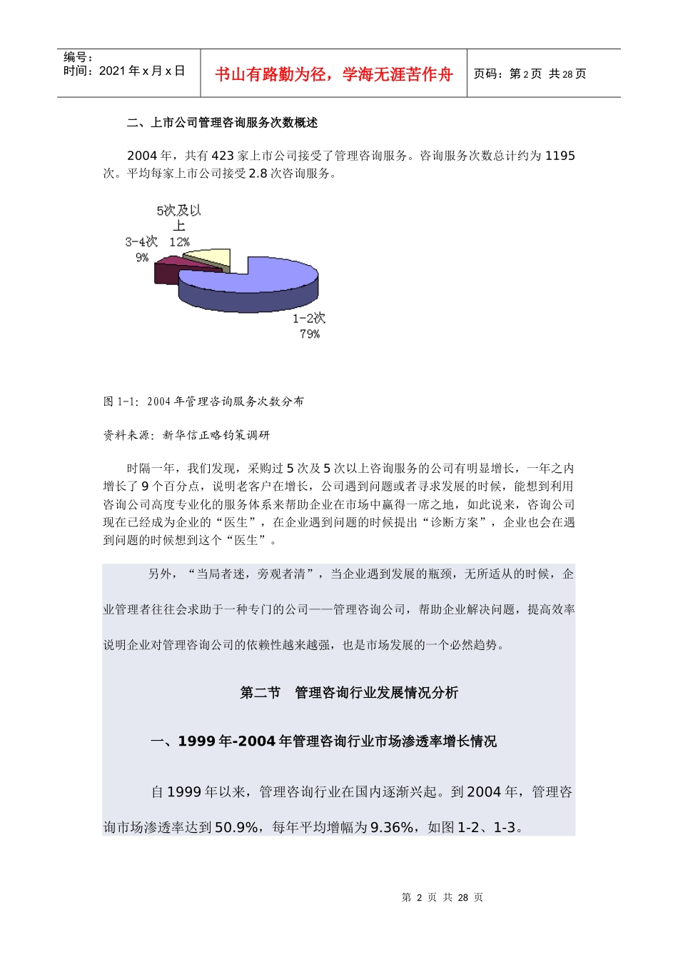 某年度中国管理咨询市场发展状况报告_第2页