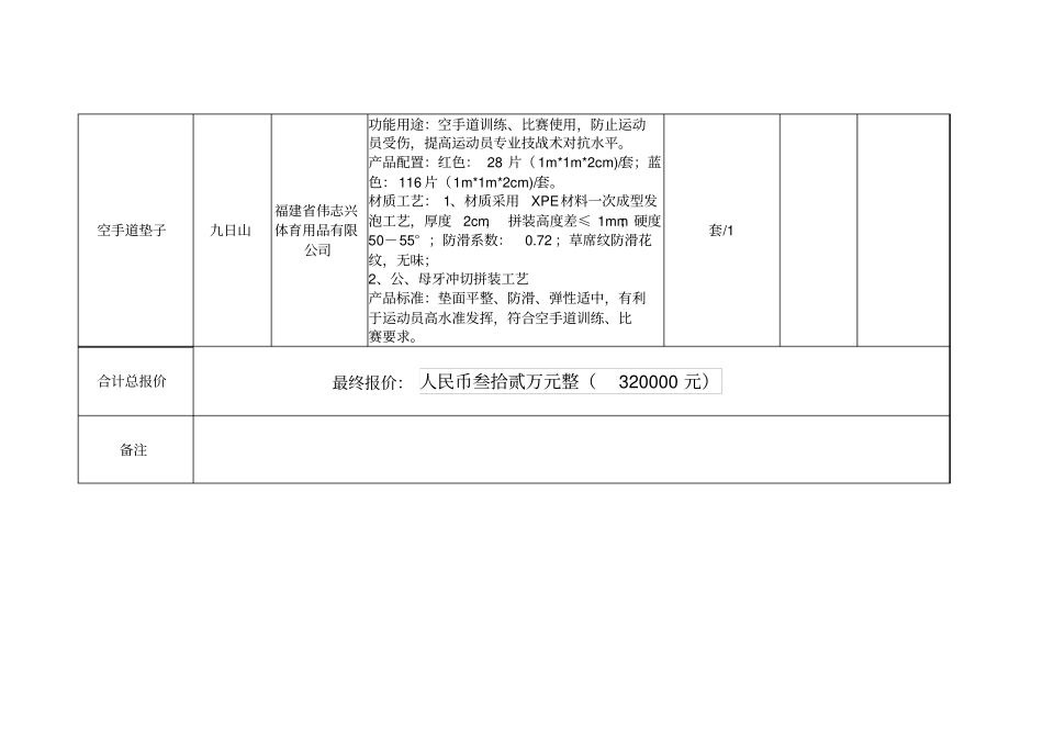 报价一览表及实质性响应技术条款响应表_第3页