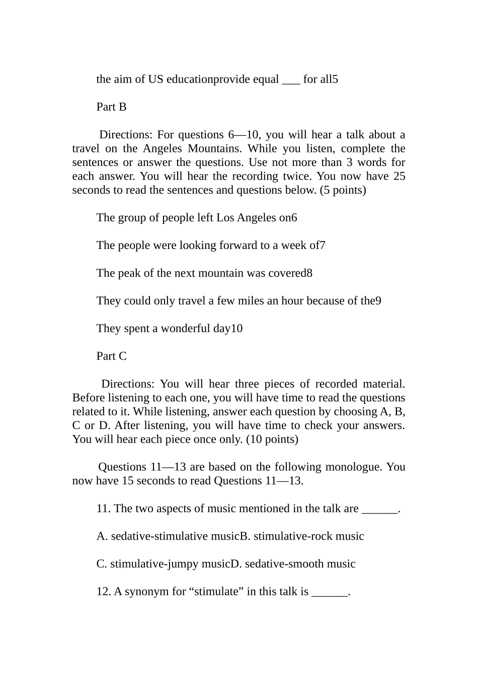 某某年全国MBA联考英语预测试卷及答案_第2页