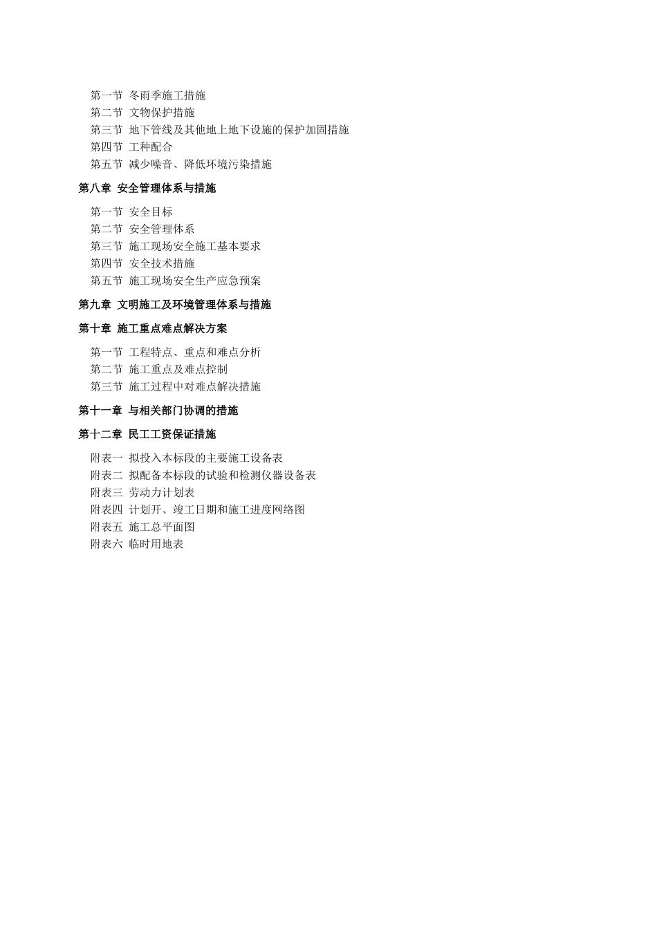 某村土地整理项目施工组织设计_第2页