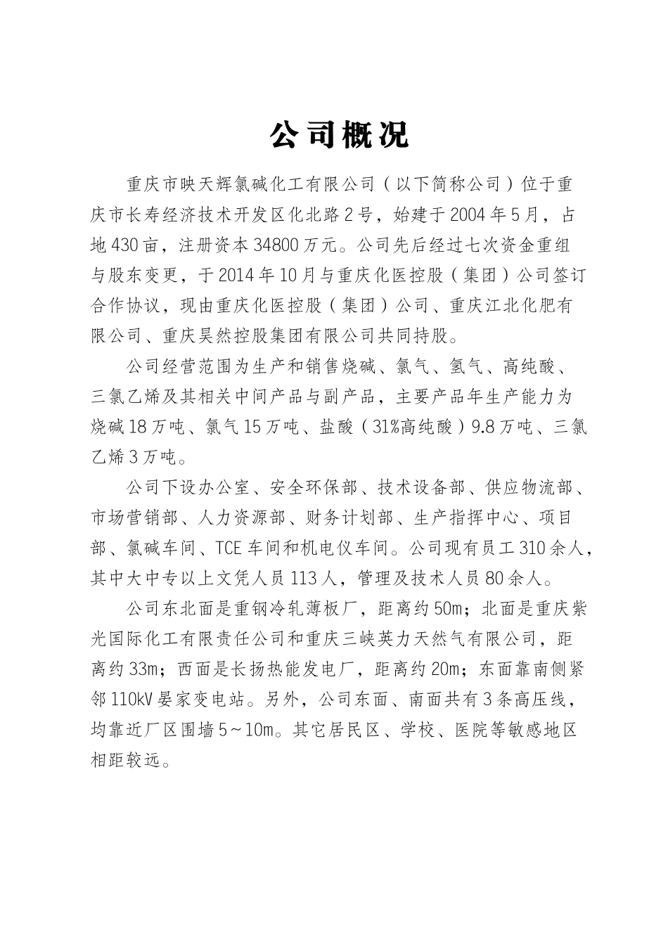 某氯碱化工有限公司生产安全事故综合应急预案_第2页