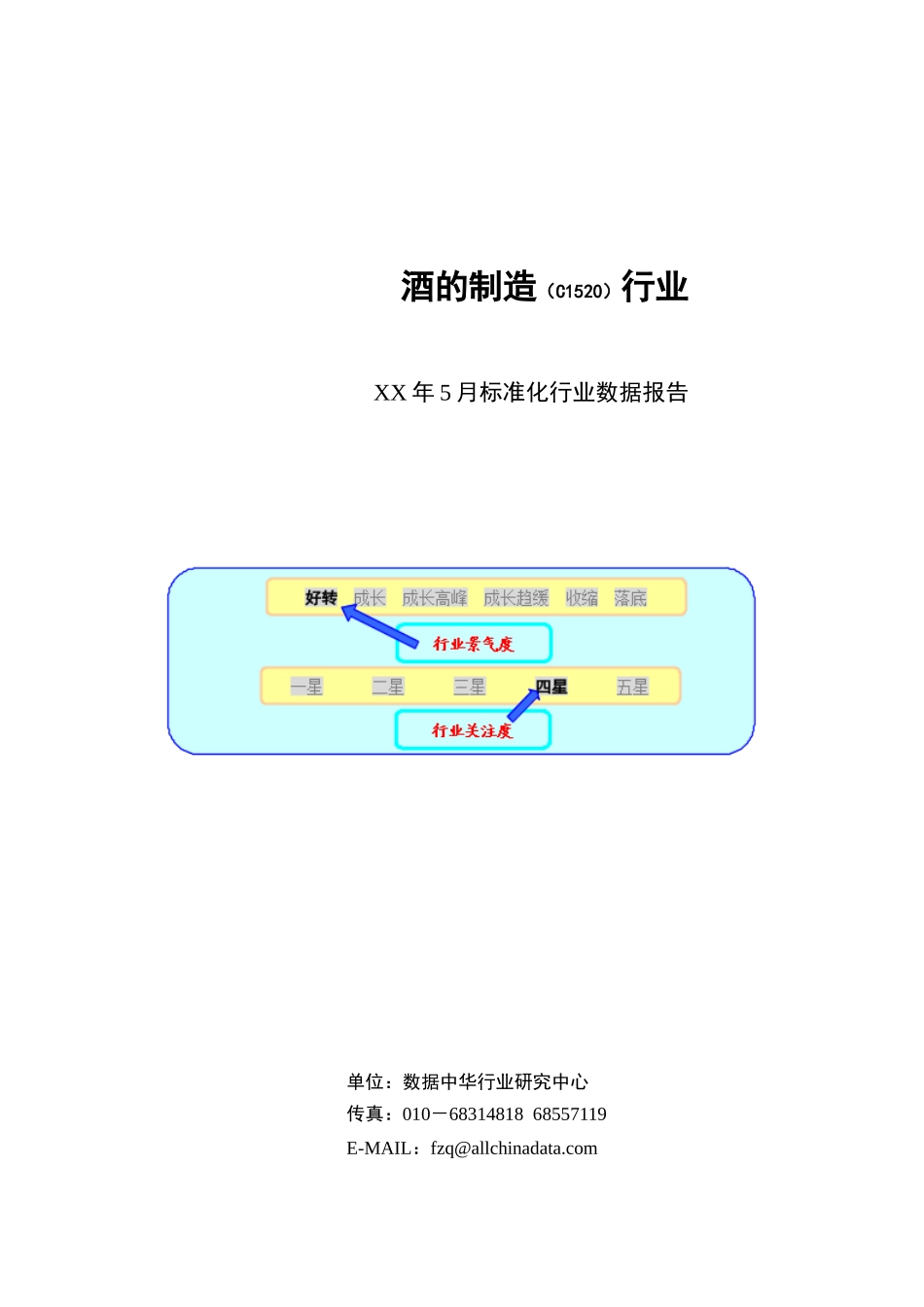 某某年酒的制造行业报告_第1页