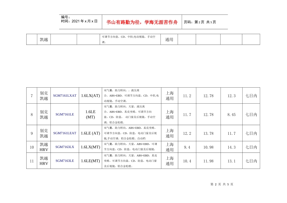 某汽车品牌高校教职工购车优惠政策_第2页